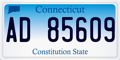 CT license plate AD85609