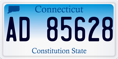 CT license plate AD85628