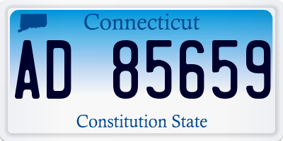 CT license plate AD85659