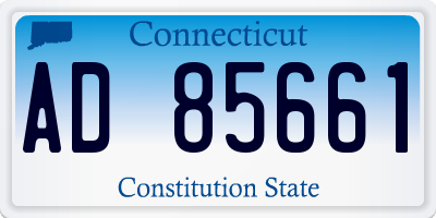 CT license plate AD85661