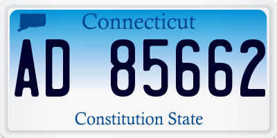 CT license plate AD85662