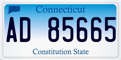 CT license plate AD85665