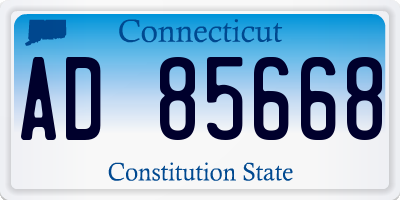 CT license plate AD85668