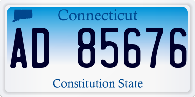 CT license plate AD85676