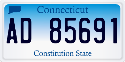 CT license plate AD85691