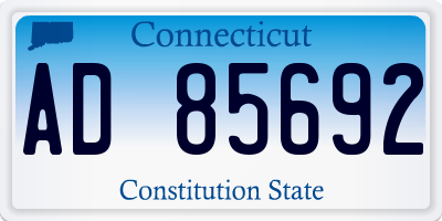 CT license plate AD85692