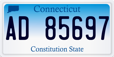 CT license plate AD85697