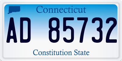 CT license plate AD85732