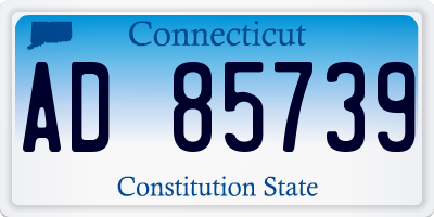 CT license plate AD85739