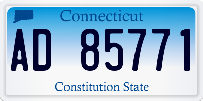 CT license plate AD85771