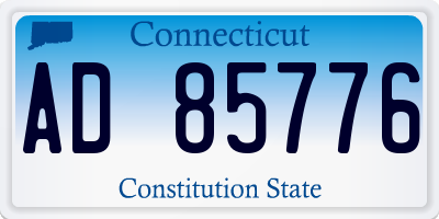 CT license plate AD85776