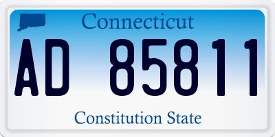 CT license plate AD85811