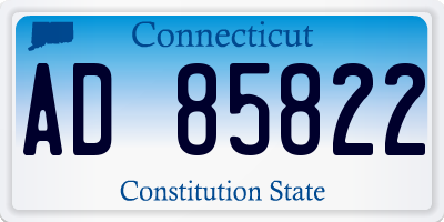 CT license plate AD85822