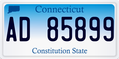 CT license plate AD85899