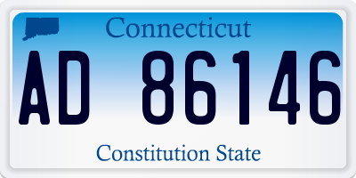 CT license plate AD86146
