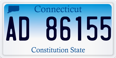 CT license plate AD86155