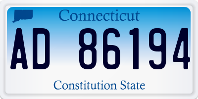 CT license plate AD86194