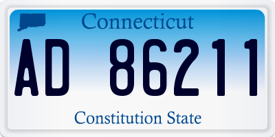 CT license plate AD86211