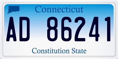 CT license plate AD86241