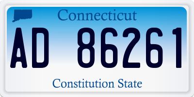 CT license plate AD86261