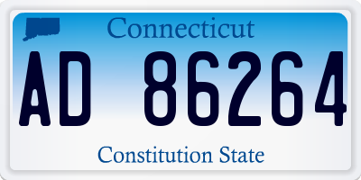 CT license plate AD86264