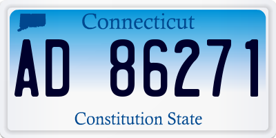CT license plate AD86271