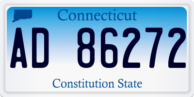 CT license plate AD86272