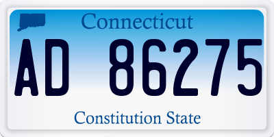 CT license plate AD86275