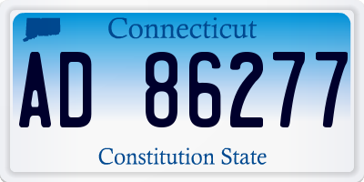 CT license plate AD86277