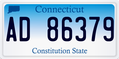 CT license plate AD86379