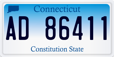 CT license plate AD86411