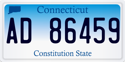 CT license plate AD86459