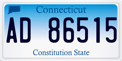 CT license plate AD86515