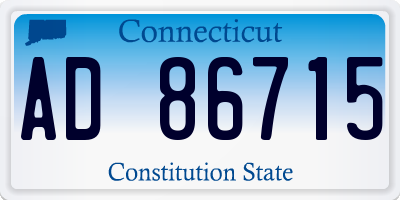 CT license plate AD86715