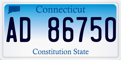 CT license plate AD86750