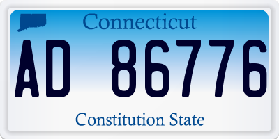 CT license plate AD86776