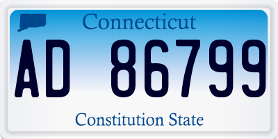 CT license plate AD86799