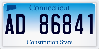 CT license plate AD86841