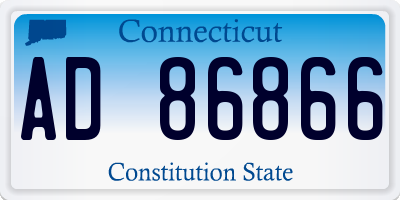 CT license plate AD86866