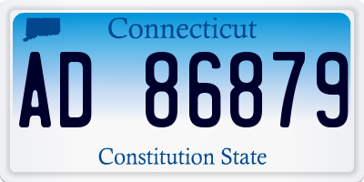 CT license plate AD86879