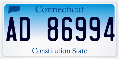 CT license plate AD86994