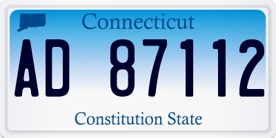CT license plate AD87112