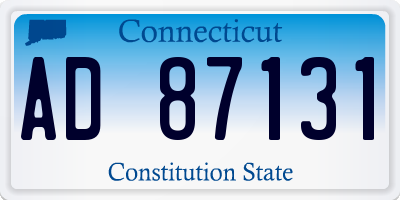 CT license plate AD87131