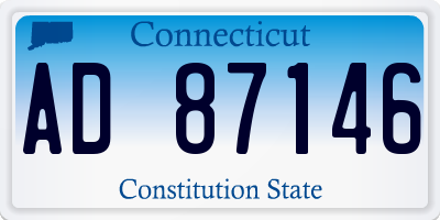 CT license plate AD87146