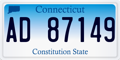CT license plate AD87149