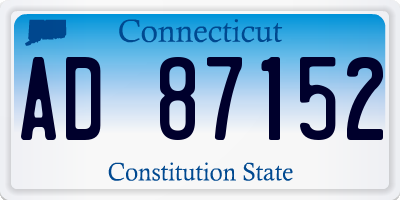 CT license plate AD87152