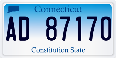 CT license plate AD87170