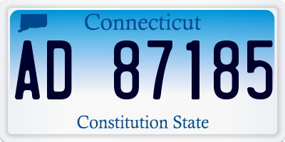 CT license plate AD87185