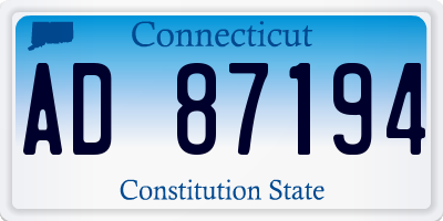 CT license plate AD87194