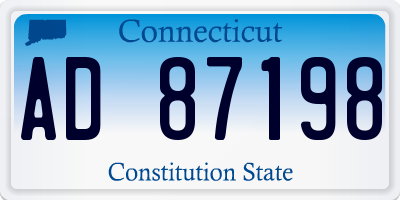 CT license plate AD87198